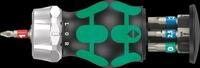 WERA 05004185001 - Bits-Handhalter mit 7 Bits, Edelstahl