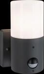 PLM 94648 - Outdoor 230V Wandleuchte Tubs PIR E27