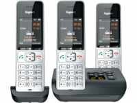 GIGASET C500AT - DECT Telefon, 3 Mobilteile, AB, silber/schwarz