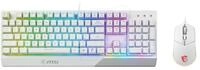 MSI GK30C WS - Tastatur-/Maus-Kombination, USB, RGB, wei&szlig;