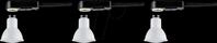 PLM 28787 - 3er-GU10-LED-Set f&uuml;r Deckeneinbauringe, white switch