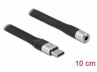 DELOCK 86942 - Adapter Kabel USB C auf Klinke 0,1 m, flach