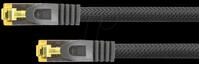 PYT 8070PY-003S - Patchkabel - Rohkabel Cat.7 schwarz 0,25 m