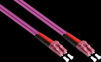 GC LW-8005LC4 - Patchkabel LWL Duplex OM4 50/125&micro; LC/LC, 0,5 m, violett