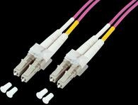 O0319.2 - Duplex Jumper LC-LC 50/125&micro;, 2 m, OM4, violett