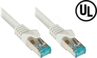 GC 8064-H005 - Patchkabel, Cat.6A, S/FTP, mit Pr&uuml;fprotokoll, 0,5 m, grau