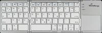 MR OS133 - Tastatur, Bluetooth, USB, Touchpad, faltbar, silber