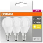 OSR 405807509050 - LED-Lampe BASE E14, 5 W, 470 lm, 2700 K, 3er Pack