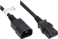 GC P1430-S015 - Kaltger&auml;teverl&auml;ngerung C14 auf C13 , schwarz, 0,75 mm&sup2;, 1,5 m
