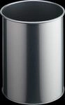 DURABLE 330123 - Abfallbeh&auml;lter, 15 l, metall, rund, silber