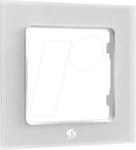 SHELLY WF1 W - Shelly Wandtaster Rahmen, wei&szlig;, 1-fach