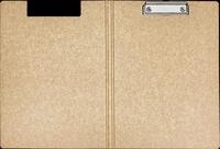 MAUL 2382077 - Schreibmappe, A4, mit B&uuml;gelklemme, braun