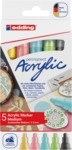 EDDING 5100/5P - Acrylmarker, 2 mm - 3 mm, pastell, 5er Pack
