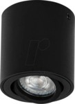 LDV 075758629 - Aufbaustrahler, rund, schwarz, f&uuml;r GU10