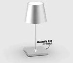 Sigor Nuindie Mini Akku-Tischleuchte metallic, kabellos, dimmbar, bis zu 17h Laufzeit