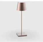 Sigor Nuindie Akku-Tischleuchte metallic, kabellos, dimmbar, bis zu 17h Laufzeit -