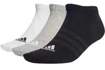 Adidas Low Cut Sneakersocken Sportsocken 3er Pack grau-wei&szlig;-schwarz L 43-45