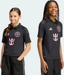 adidas Inter Miami Ausw&auml;rtstrikot Messi 10 Kinder Schwarz/Rosa Jungen/M&auml;dchen