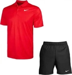 Nike Court Victory Solid Polo Rot Herren