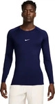 Nike Pro Longsleeve Top Dunkelblau/Wei&szlig; Herren