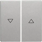 Berker Q.1/Q.3/Q.7 Wippe 2-fach mit Pfeil je Wippe, alu samt - 16256084