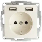 Berker S.1 Schuko Steckdose, 2fach USB Typ A-A, 2,4A, erh. Ber&uuml;hrungsschutz,...