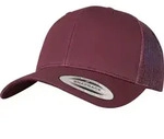 FLEXFIT Unisex Vintage Trucker Kappe Netz Cap 6606/6606T maroon one size