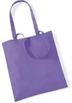Westford Mill Baumwolltasche 'Bag for Life' Einkaufstasche W101 violet 38 x 42 cm