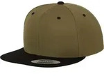 FLEXFIT Unisex 6-Panel Snapback Kappe Flache Cap 6089MT olive/black one size