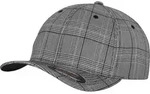 FLEXFIT Unisex 6-Panel Flexfit Glen Check Kappe Klassische Cap 6196 black/white L/XL