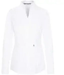 Seidensticker Damen Popeline Bluse mit Kelchkragen langarm 118201 white 40
