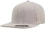 FLEXFIT Unisex 6-Panel Flexfit Kappe Flache Cap 6277FV heather grey L/XL