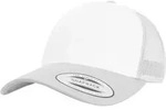 FLEXFIT Unisex 6-Panel Trucker Kappe Netz Cap 6606CF silver/white/silver one...