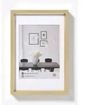 Walther Bilderrahmen Steel Style Kunststoff Gold / 50 x 60