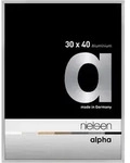Nielsen Aluminium-Bilderrahmen Alpha Silber Matt / Normalglas / Floatglas / 30...
