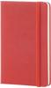 Moleskine classic, Pocket Size, Plain Notebook, red, Flex. Einband
