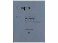 Sonate Für Violoncello Und Klavier G-Moll Op.65, Partitur - Frédéric Chopin -