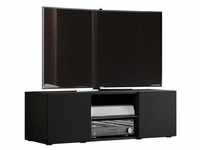 Vcm Holz Tv Lowboard Fernsehschrank Lowina (Farbe: Schwarz, Größe: 115)