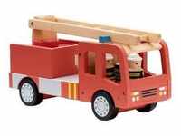Holz-Feuerwehrauto Aiden In Rot
