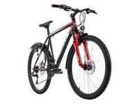 Ks Cycling Mountainbike Atb Hardtail 26" Xtinct Schwarz-Rot (Größe: 42 Cm)