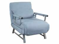 Vcm Schlafsessel Sessel Kolino Mit Schlaffunktion (Farbe: Blau)