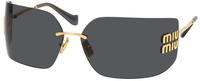 Miu Miu MU54YS 5AK5S0 gold dunkelgrau Sonnenbrille