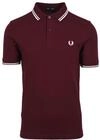 Fred Perry Twin Tipped Poloshirt in Burgunderrot...