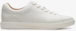 Un Costa Spitzen Wei&szlig; Leder Sneaker