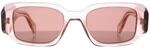 Prada PR17WS 19Q10D transparent Pfirsich hellbraun Sonnenbrille