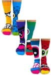 UNITED ODD SOCKS - 6 Pack M&auml;nner Stress Heads Neuheit Funky Odd Socken in
