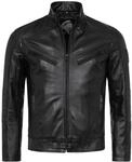 Rock Creek Lederjacke Schwarz b041c0cf-d827-4434-8444-935dc949cdf3