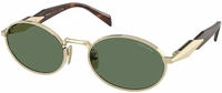 Prada PR65ZS ZVN70L blass gold dunkelgr&Atilde;&frac14;n Sonnenbrille