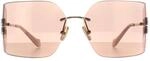 Miu Miu MU54YS ZVN20F Blassgold rosa Spiegel-Sonnenbrille
