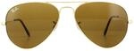 Ray-Ban Lunettes De Soleil Aviator 3025 001/33 Or Brun 58mm
